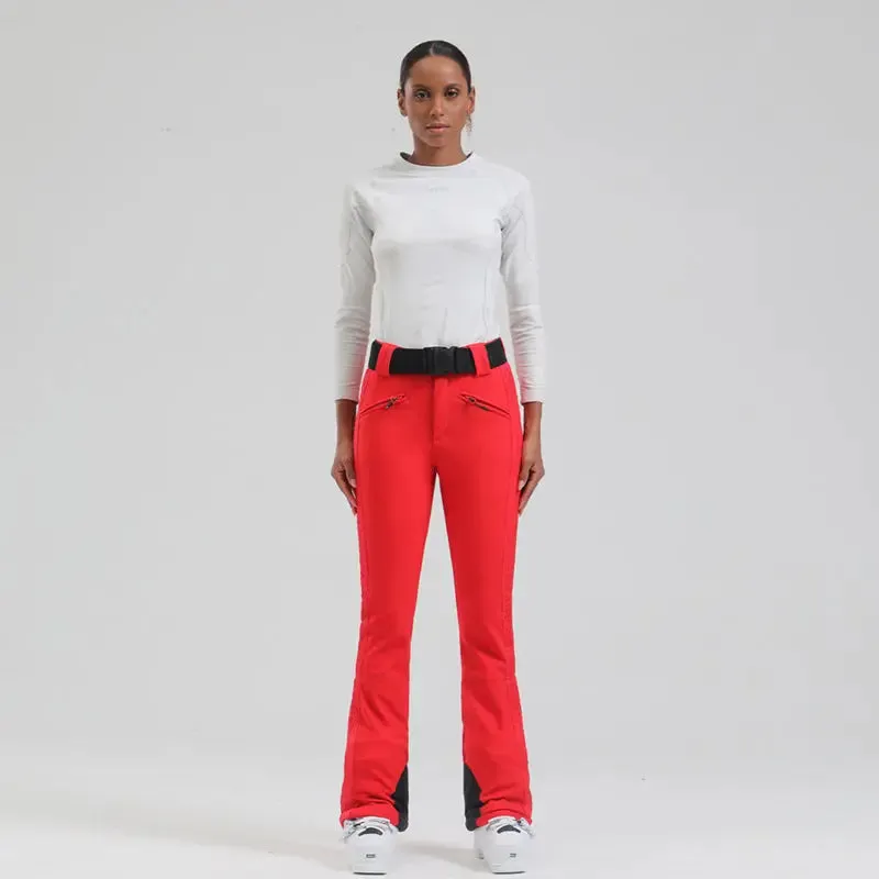 Women's Tight Snowboarding Pants Slim Fit Trousers