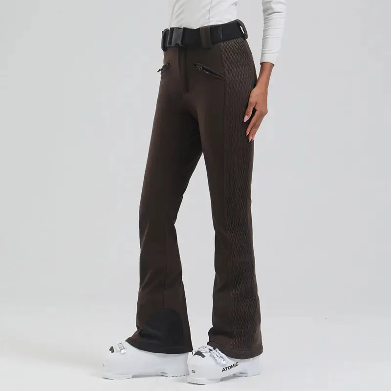 Women's Tight Snowboarding Pants Slim Fit Trousers