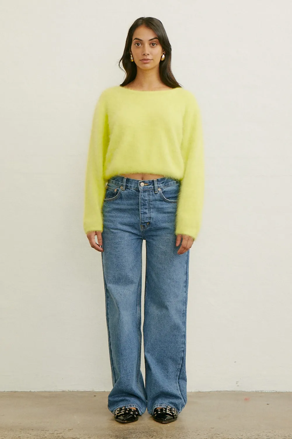 World Of Nomads Stella Cashmere Jumper Citrus