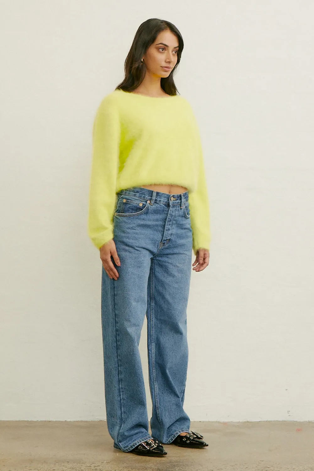 World Of Nomads Stella Cashmere Jumper Citrus