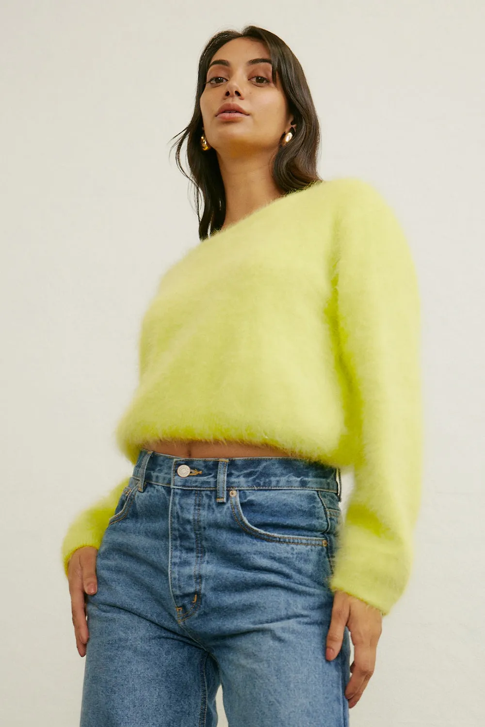 World Of Nomads Stella Cashmere Jumper Citrus
