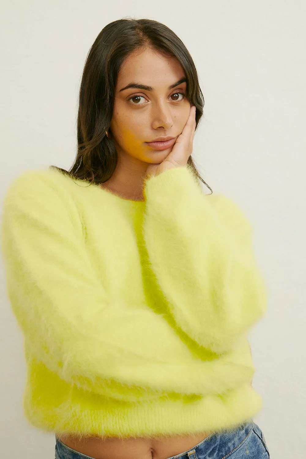 World Of Nomads Stella Cashmere Jumper Citrus