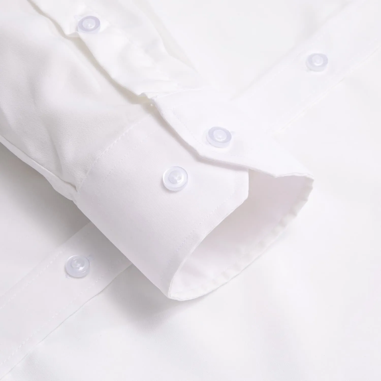 YourTies White Solid Long Sleeve Shirt with Champagne Striped Silk Tie for Men